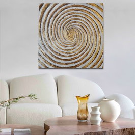 Wallity Pintura al óleo decorativa Multicolor 70 x 70 cm